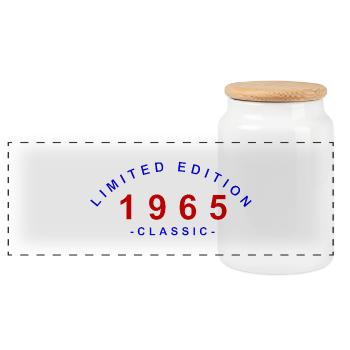 1965, Limited Edition - Panorama Keksdose mit Holzdeckel - Weiß - Vorne