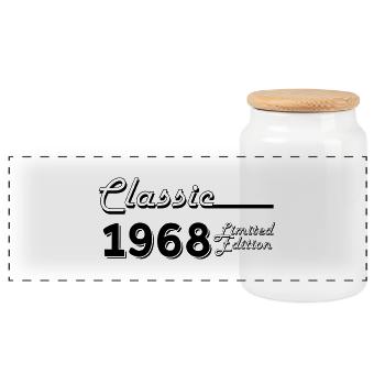 Classic 1968 édition limitée - Boîte à biscuits avec couvercle en bois - blanc - Devant