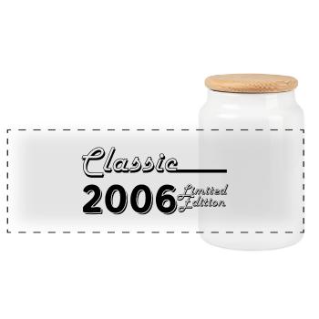 Klassische 2006 Limitierte Auflage - Panorama Keksdose mit Holzdeckel - Weiß - Vorne