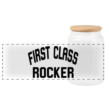premier Rocker - Boîte à biscuits avec couvercle en bois - blanc - Devant
