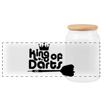 Darts - Panorama Keksdose mit Holzdeckel - Weiß - Vorne