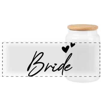 Enterrement de vie de garçon de mariée - Boîte à biscuits avec couvercle en bois - blanc - Devant