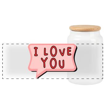 LIEBE. PAAR. ICH HABE GERADE GEHEIRATET. Junggesellinnenabschied. VALENTINSTAG. - Panorama Keksdose mit Holzdeckel - Weiß - Vorne