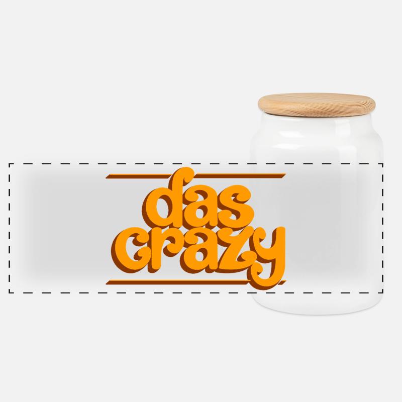 Das crazy - Panorama Keksdose mit Holzdeckel - Weiß
