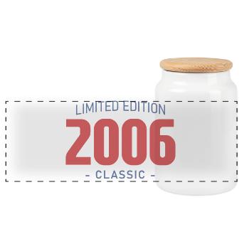 T-Shirt 20 Ans 2006 Humour Drôle - Boîte à biscuits avec couvercle en bois - blanc - Devant