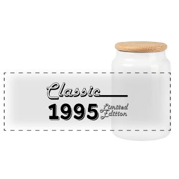Classic 1995 édition limitée - Boîte à biscuits avec couvercle en bois - blanc - Devant