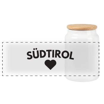Triplet Sud - Boîte à biscuits avec couvercle en bois - blanc - Devant