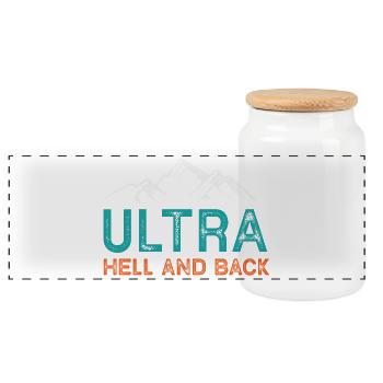 Ultra – Hell and Back - Panoramic Cookie Jar with Wooden Lid - white - Front