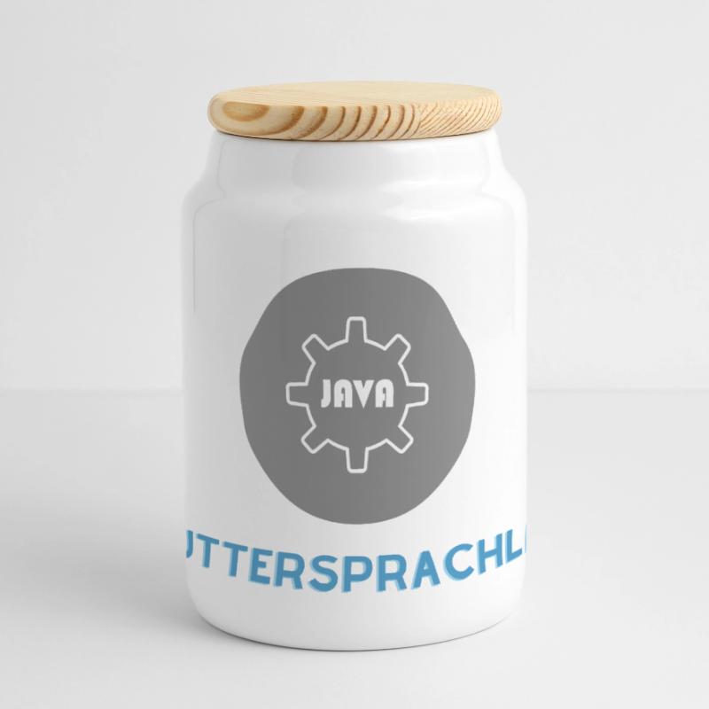 Native speaker: JavaScript Edition Panoramic Cookie Jar with Wooden Lid