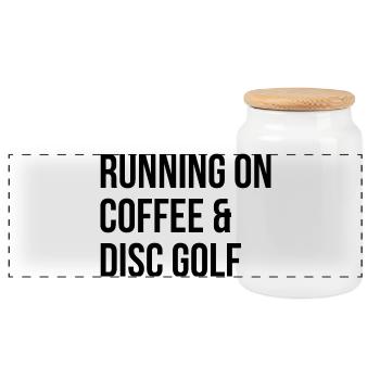 Discgolf - Panorama Keksdose mit Holzdeckel - Weiß - Vorne