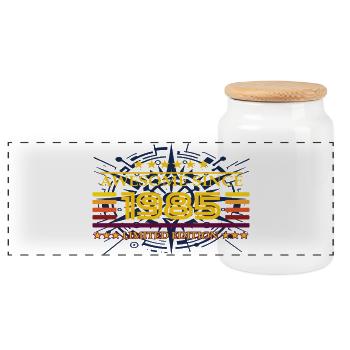 Awesome since 1985 Limited Edition - Panoramic Cookie Jar with Wooden Lid - white - Front
