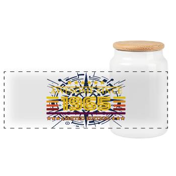 Awesome since 1965 Limited Edition - Panorama Keksdose mit Holzdeckel - Weiß - Vorne