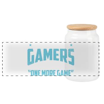 5 joueurs sur 4 : Un jeu de plus Humour - Boîte à biscuits avec couvercle en bois - blanc - Devant
