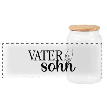 Papa Papa Père Fille Fils Fête des Pères Chemise Homme - Boîte à biscuits avec couvercle en bois - blanc - Devant