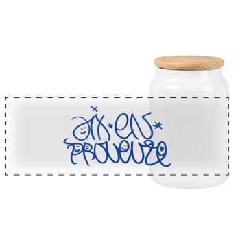 Aix-en-Provence T-Shirt in Kreativ - Panorama Keksdose mit Holzdeckel - Weiß - Vorne