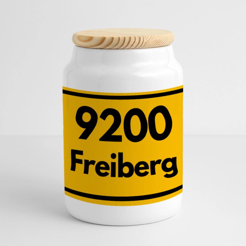 ANCIEN CODE POSTAL 9200 SAXE FREIBERG CODE POSTAL Boîte à biscuits avec couvercle en bois