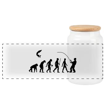 Evolution Fischer - Panorama Keksdose mit Holzdeckel - Weiß - Vorne
