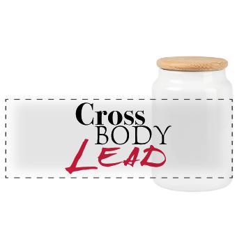 Cross LEAD BODY - Salsa Dance Shirt - Boîte à biscuits avec couvercle en bois - blanc - Devant