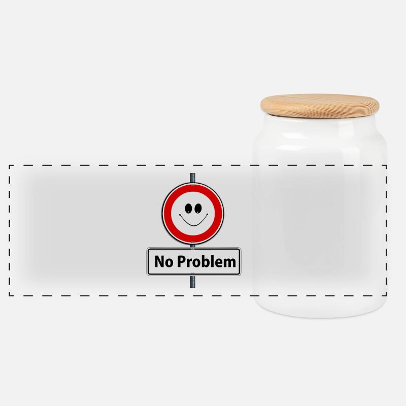 problem - Panorama Keksdose mit Holzdeckel - Weiß