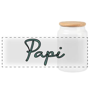 RETRAITE. RETRAITE. RETRAITEE. RETRAITE - Boîte à biscuits avec couvercle en bois - blanc - Devant
