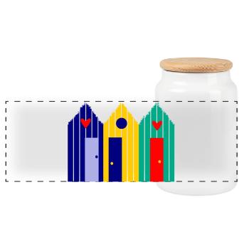 Jahrestag. Jubiläumsdekade. Humor. komisch - Panorama Keksdose mit Holzdeckel - Weiß - Vorne