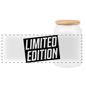 Édition limitée - Boîte à biscuits avec couvercle en bois - blanc - Devant
