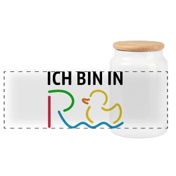 Je suis à la retraite - Retraite - Pension - Boîte à biscuits avec couvercle en bois - blanc - Devant