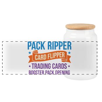 Booster de cartes à collectionner Pack Ripper Card Flipper - Boîte à biscuits avec couvercle en bois - blanc - Devant