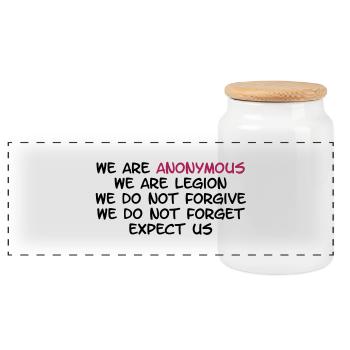 [NL] Anonymous - Panorama Keksdose mit Holzdeckel - Weiß - Vorne