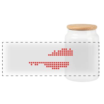 Autriche - Boîte à biscuits avec couvercle en bois - blanc - Devant