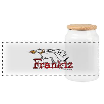 Frankiz (Liberté) - Boîte à biscuits avec couvercle en bois - blanc - Devant