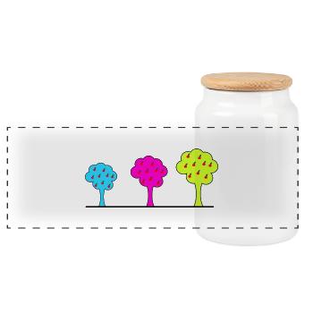 Jahrestag. Jubiläumsdekade. Humor. komisch - Panorama Keksdose mit Holzdeckel - Weiß - Vorne