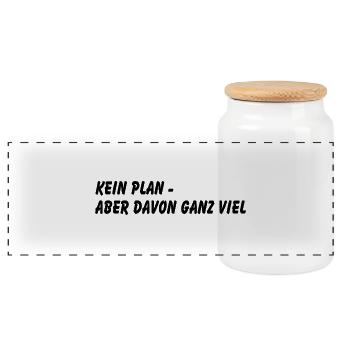 Aucun plan - Boîte à biscuits avec couvercle en bois - blanc - Devant