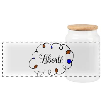 anniversary. Anniversary Decade. humor. funny - Panoramic Cookie Jar with Wooden Lid - white - Front