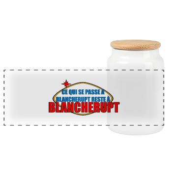 Alsace Blancherupt - Panoramic Cookie Jar with Wooden Lid - white - Front