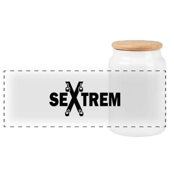 Se-X-trem - Panorama Keksdose mit Holzdeckel - Weiß - Vorne