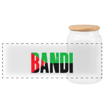 BANDI SEASON 1 - Panoramic Cookie Jar with Wooden Lid - white - Front