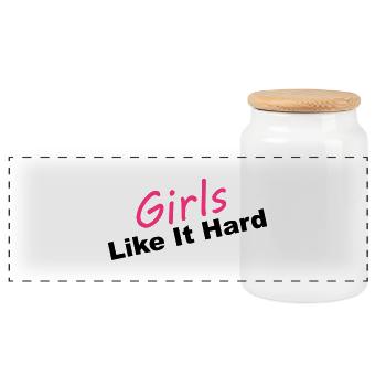 Girls - Panorama Keksdose mit Holzdeckel - Weiß - Vorne