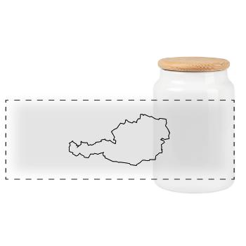 oesterreich1 - Boîte à biscuits avec couvercle en bois - blanc - Devant