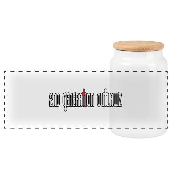 2nd Generation Outlawz / 2go - Panoramic Cookie Jar with Wooden Lid - white - Front