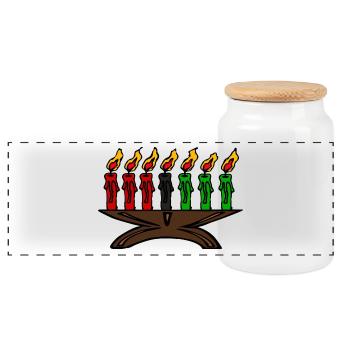 weihnachten winter rentier weihnachtsmann ugly chr - Panorama Keksdose mit Holzdeckel - Weiß - Vorne