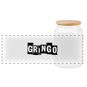 Cartel Gangster pablo Gringo Mexiko Tshirt - Panorama Keksdose mit Holzdeckel - Weiß - Vorne