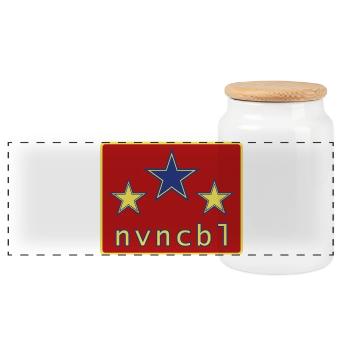 Invincible 03 - Boîte à biscuits avec couvercle en bois - blanc - Devant