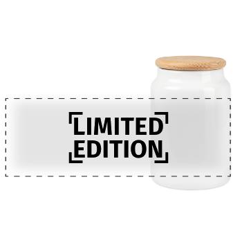 Limited Edition - Panorama Keksdose mit Holzdeckel - Weiß - Vorne