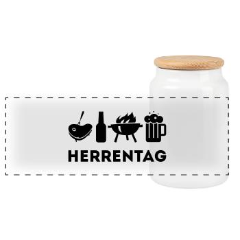 L'ascension de Seigneur - Boîte à biscuits avec couvercle en bois - blanc - Devant