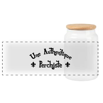Saut à la Perche / Perchiste / Athlétisme / Sport - Boîte à biscuits avec couvercle en bois - blanc - Devant