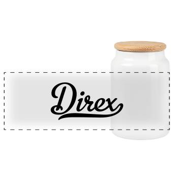 Direx - Panorama Keksdose mit Holzdeckel - Weiß - Vorne