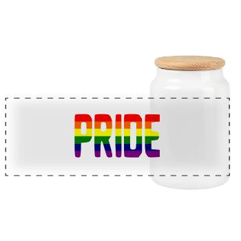 pride - Panorama Keksdose mit Holzdeckel - Weiß - Vorne