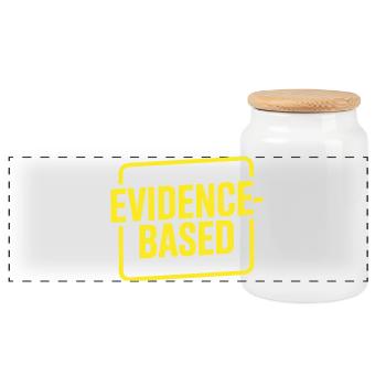 That Wasn't Evidence Based Medizin Labor Nerd Arzt - Panorama Keksdose mit Holzdeckel - Weiß - Vorne