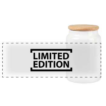 Limited-Edition-Kurven - Panorama Keksdose mit Holzdeckel - Weiß - Vorne